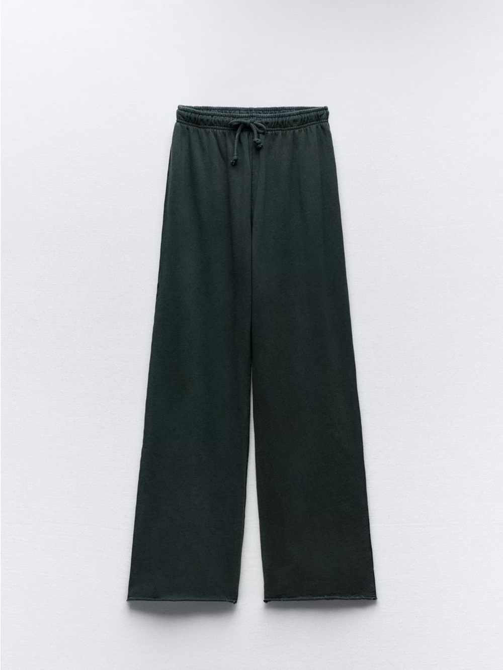 ZARA WASHED EFFECT PLUSH JOGGER PANTS